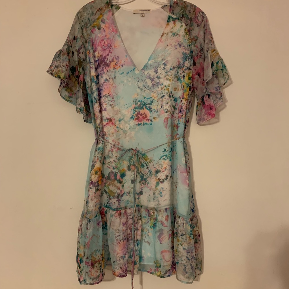 Ladies Lavender Brown dress